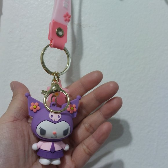 SANRIO Hello kitty Friends KUROMI Keychain Keyring Handbag Charm Accessory - Picture 6 of 8
